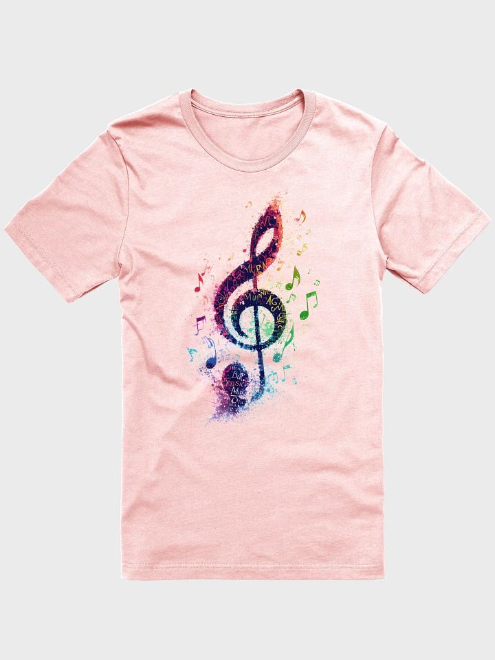 Musical Stylish Letter Black Print T-shirt product image (1)