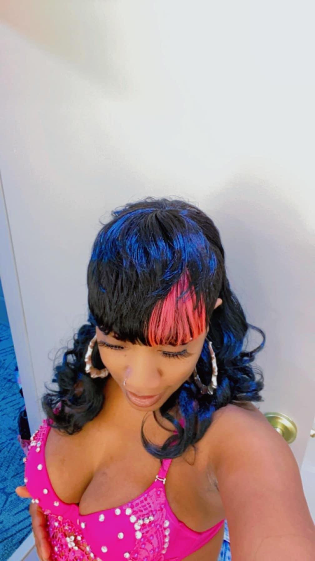 Pink and black Mullet Handmade product image (3)