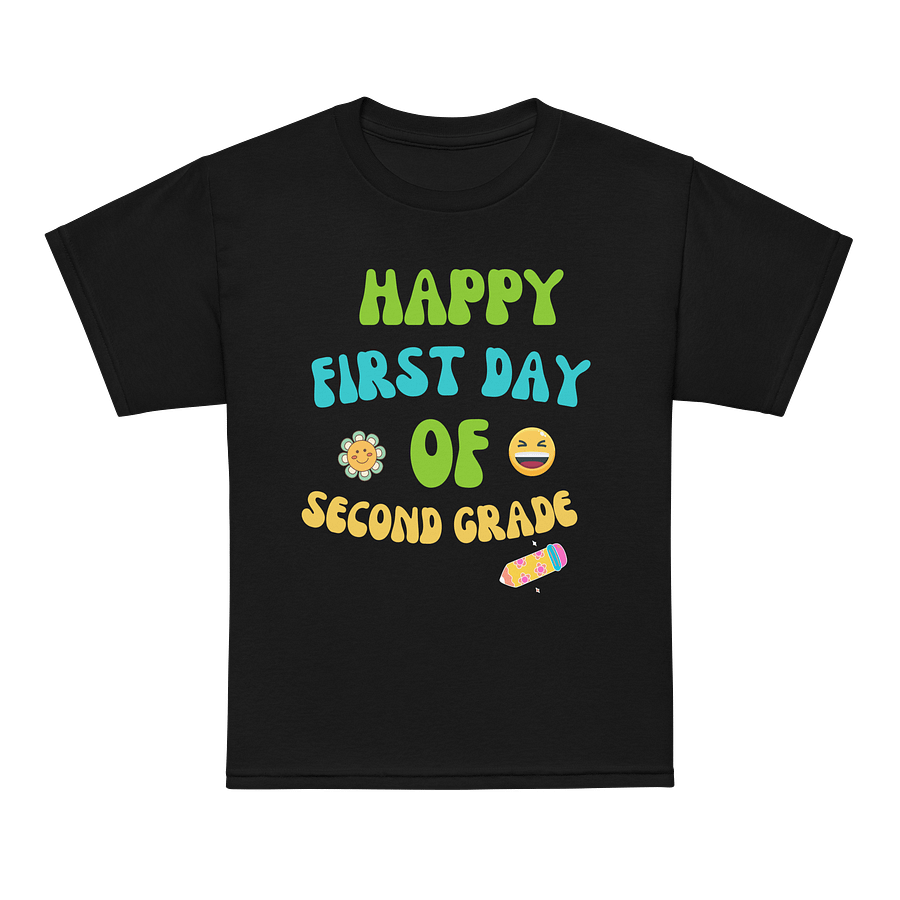 Happy First Day of Second Grade Youth Sports Tee product image (12)