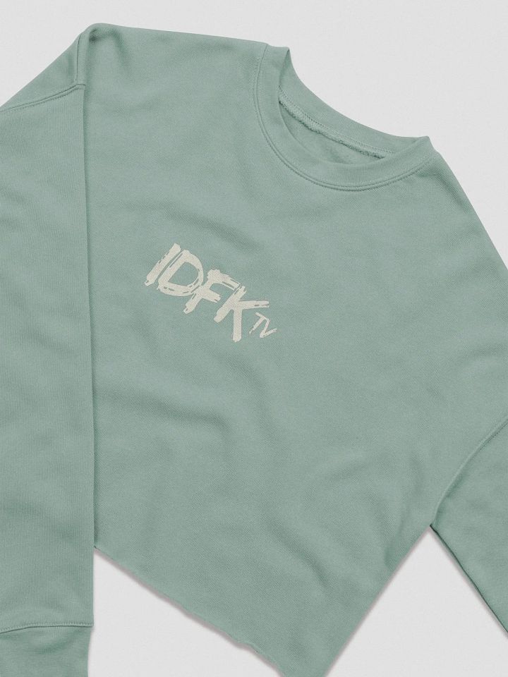 IDFKtv Longsleeve Women's Fleece Croptop Sweatshirt product image (2)