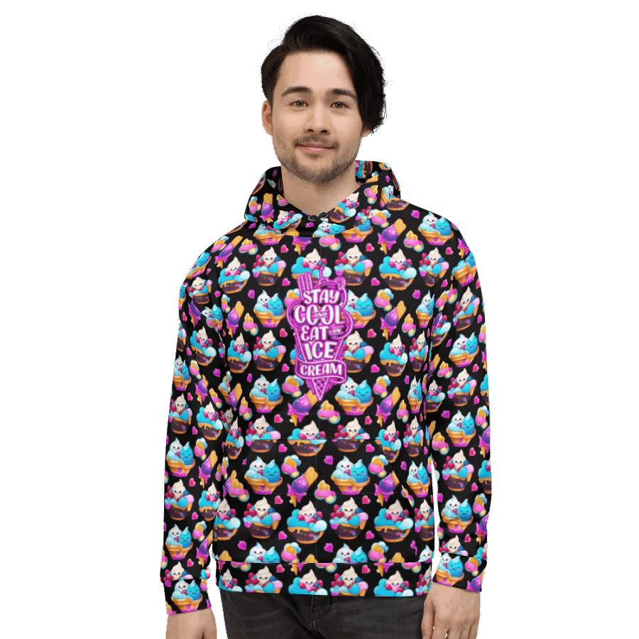 Ice Cream All Over Print Hoodie product image (7)