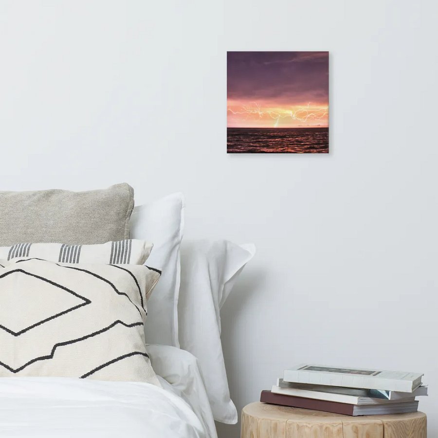 Ocean Lightning Canvas product image (6)