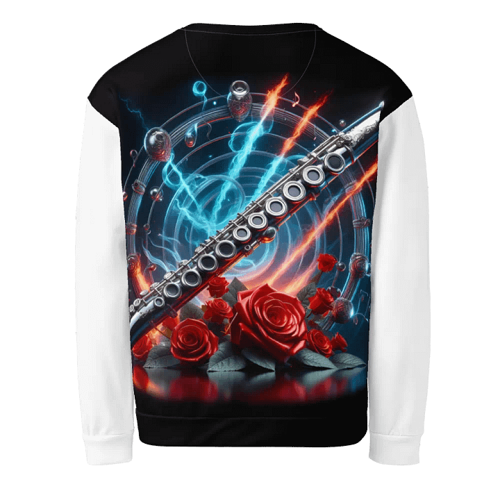 Melodic Rose Flute Symphony - Unisex Sweatshirt #11 product image (2)