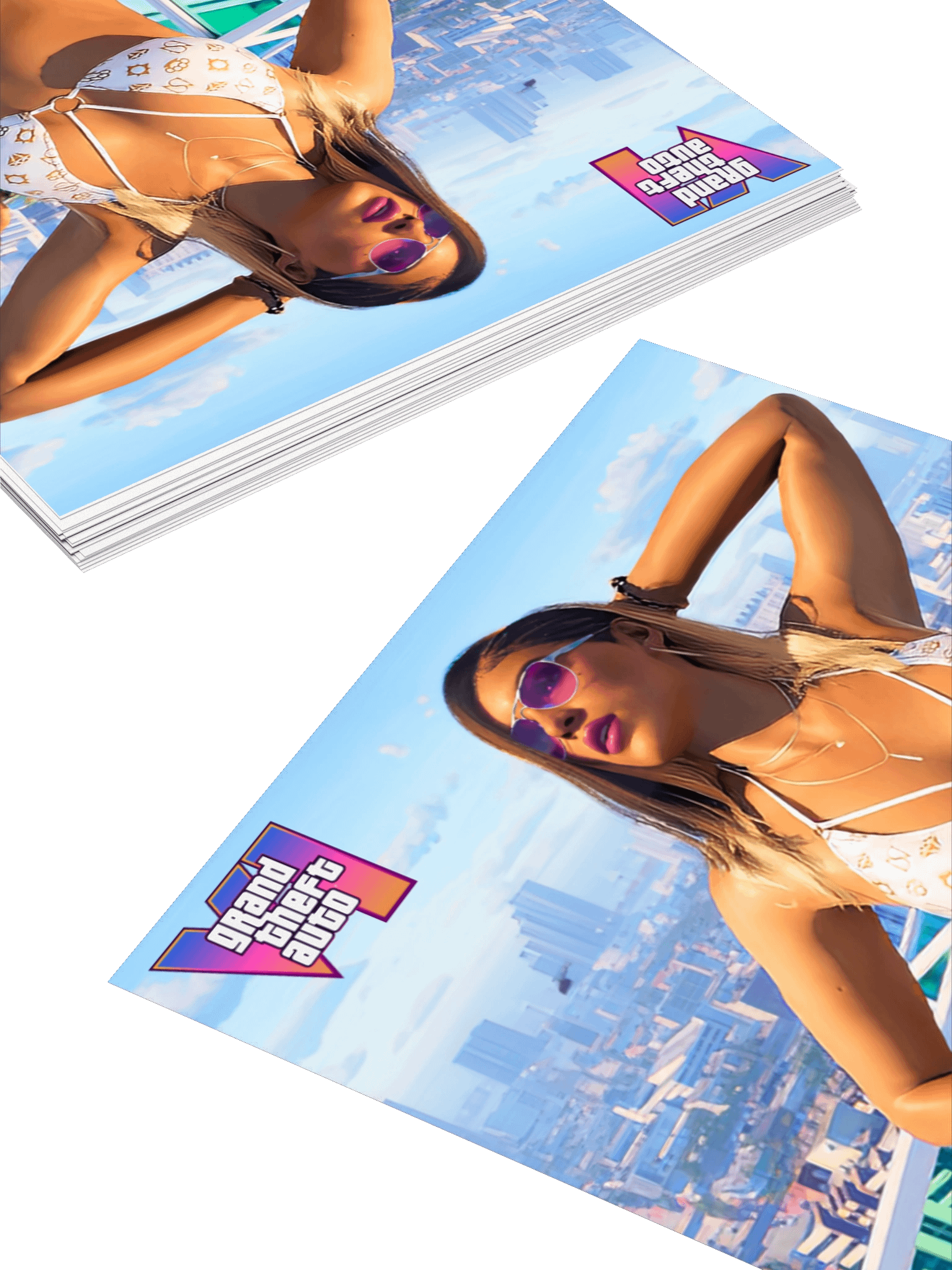 GTA VI Lucia Rooftop Sticker Set product image (10)