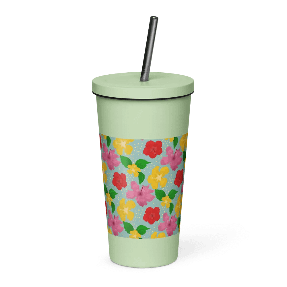 Hibiscus Flower Pattern Tumbler product image (4)