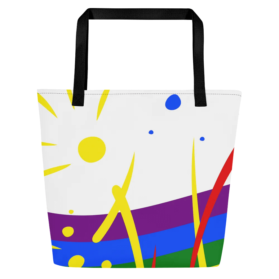 Rainbow Splash Tote with Pocket Inside product image (7)