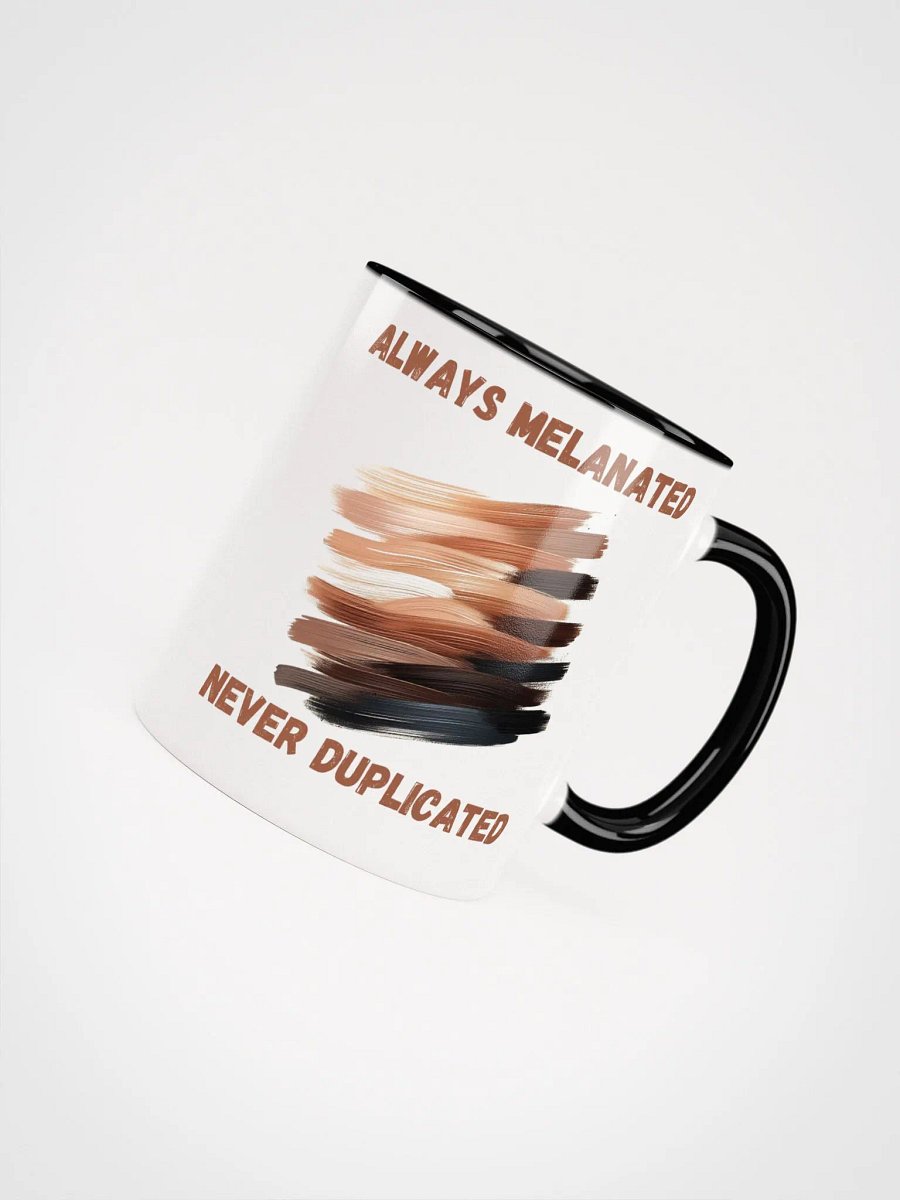 "Always Melanated Never Duplicated" Two-Tone Mug product image (7)