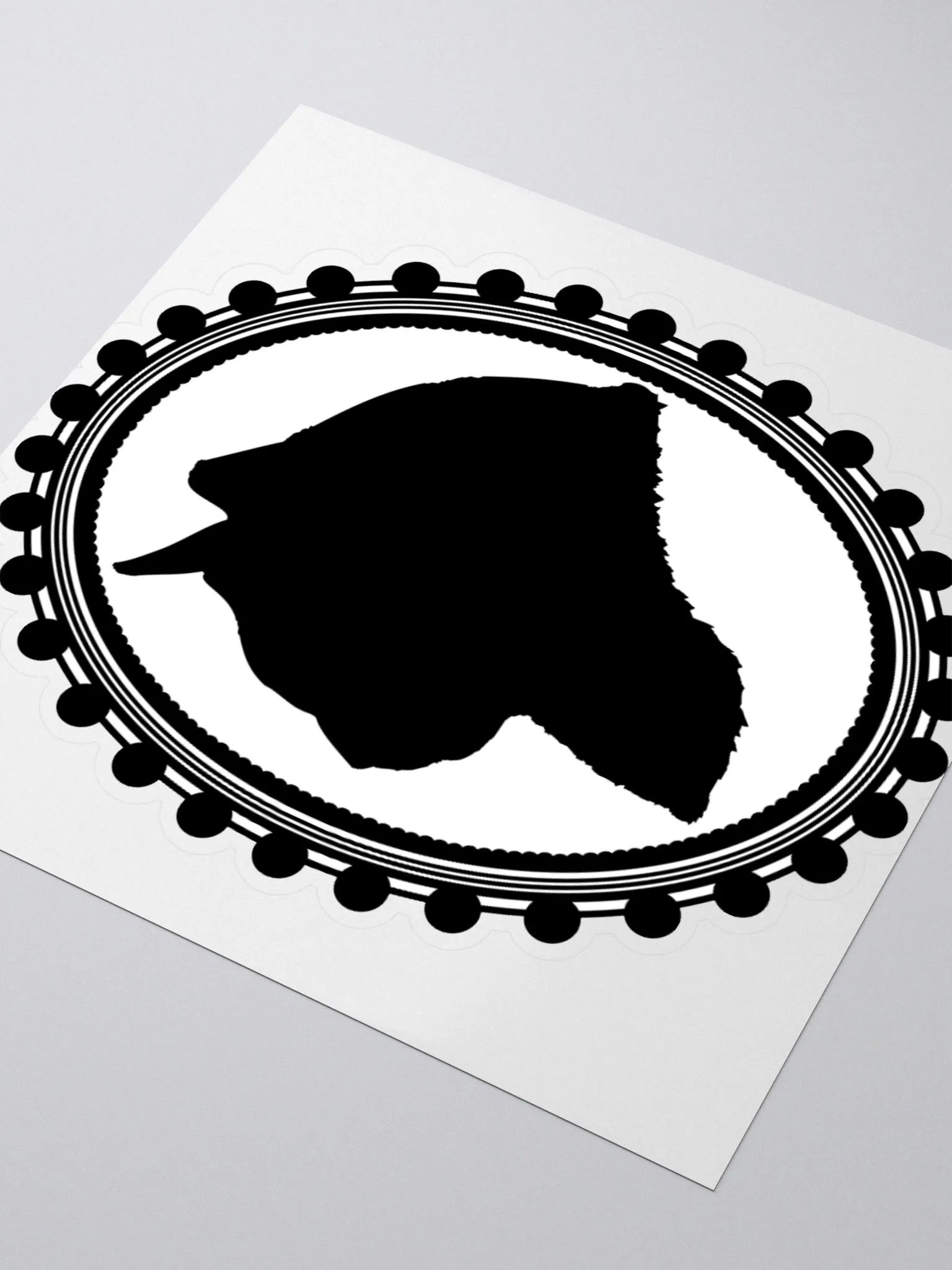 Cat Silhouette: To the Left Sticker product image (3)