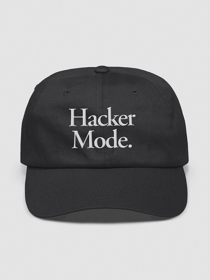 Hacker Mode hat black - 100% cotton product image (1)