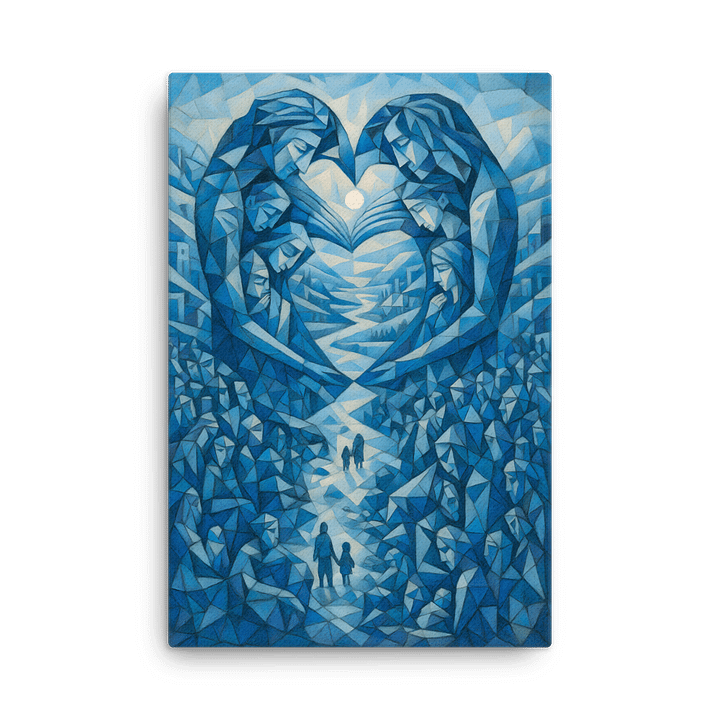 Guardians of the Journey – Abstract Blue Pathways product image (1)
