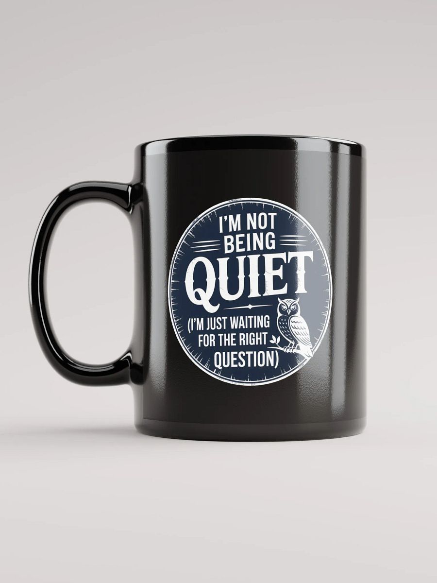 Not Being Quiet Human Design Projector Black Mug product image (6)