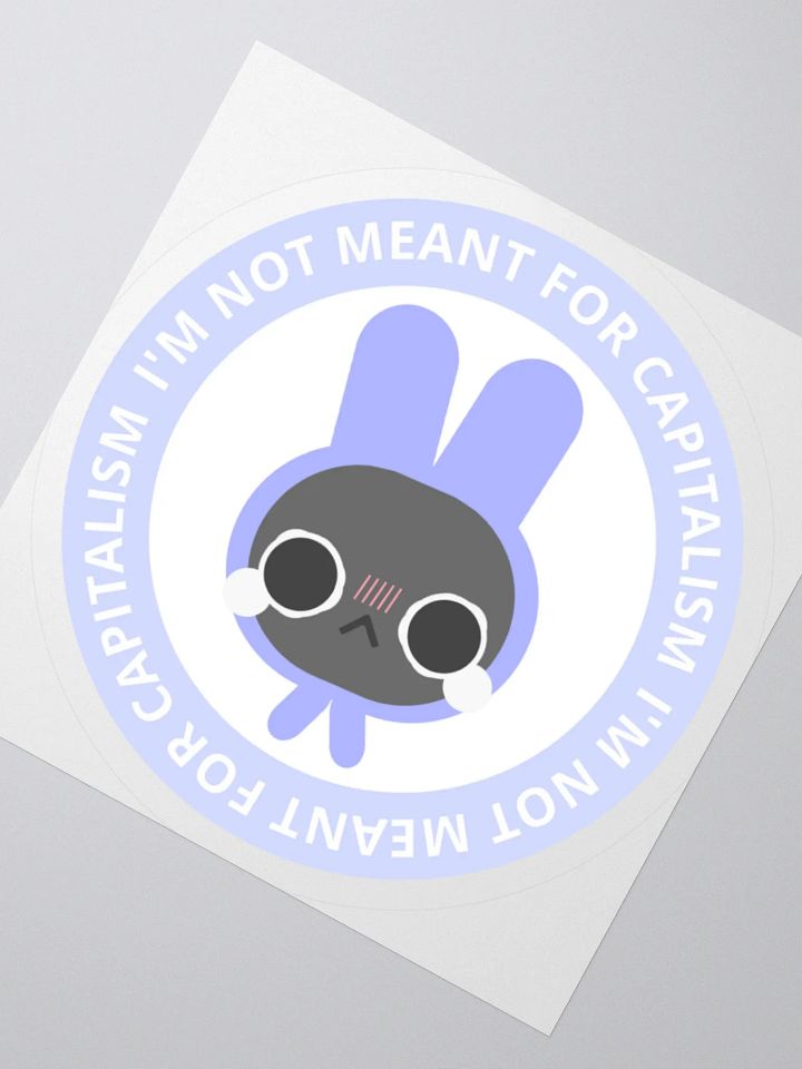 Not Meant For Capitalism Bunny product image (5)