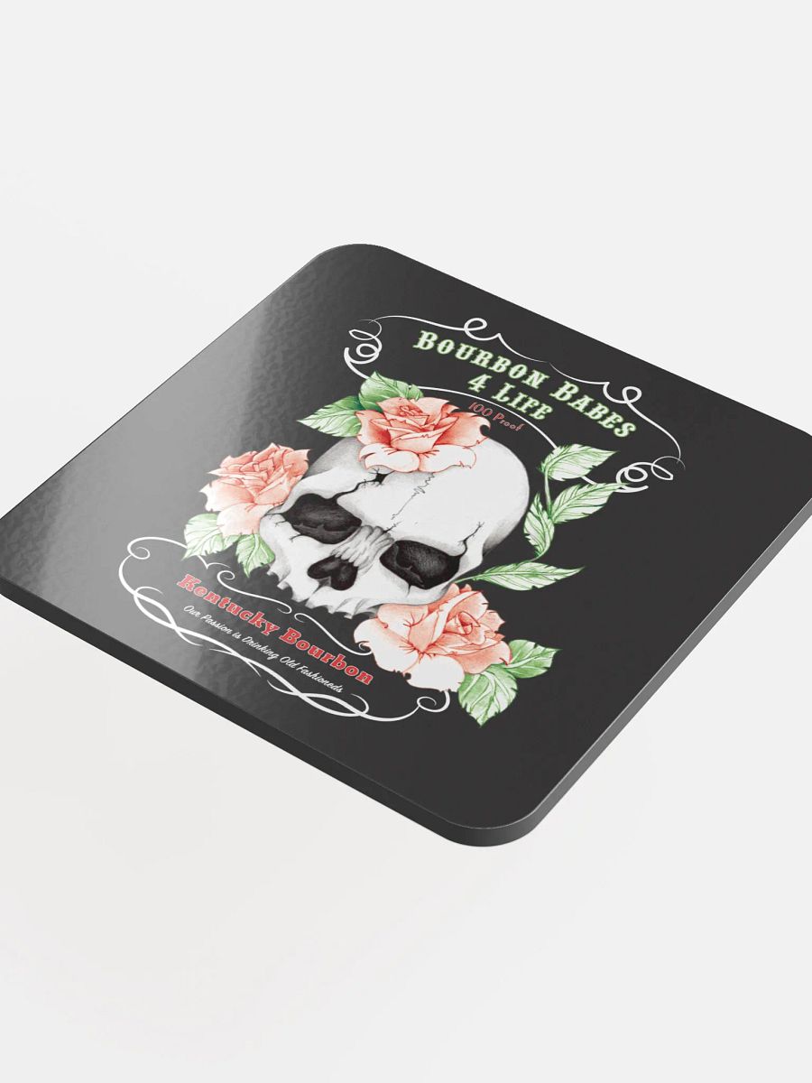 Bourbon Babes 4 Life Glossed Cork Coaster product image (4)
