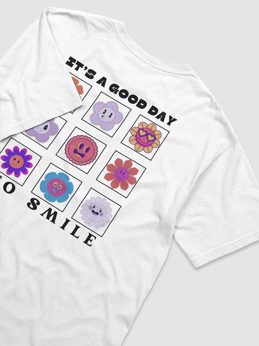 Bloom Buddies Cartoon Flower T-Shirt - White product image (2)