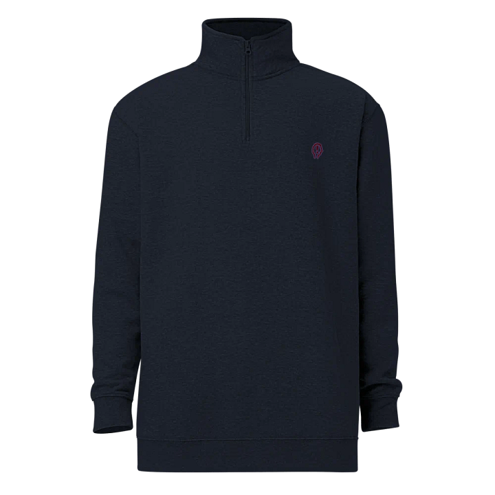 EXCLAIMING MENTALLY (grape design 2) embroidered quarter zip product image (12)
