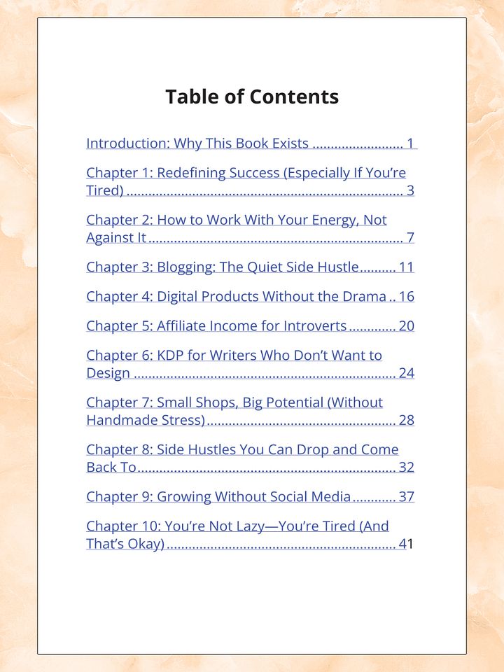 The Low-Energy Side Hustle eBook product image (2)