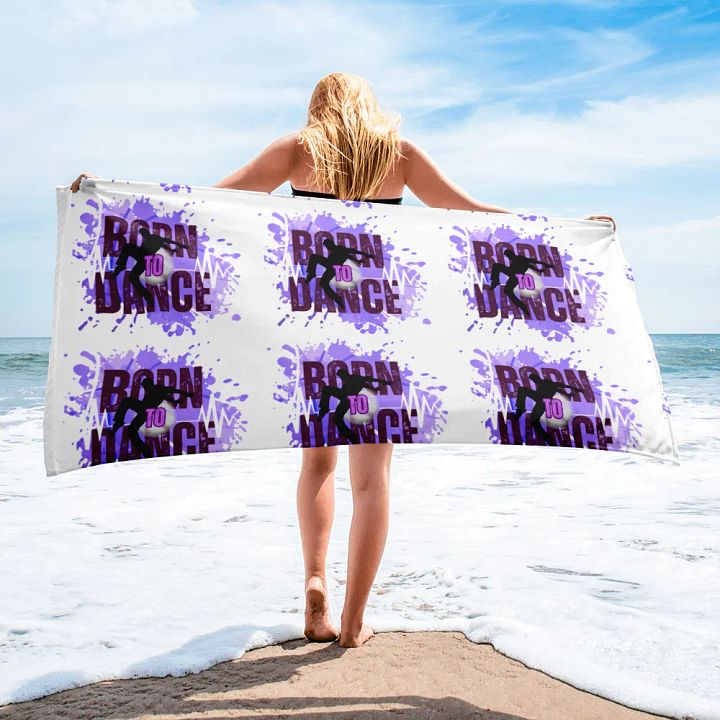 Born to Dance Explosion His Silhouette Towel product image (2)