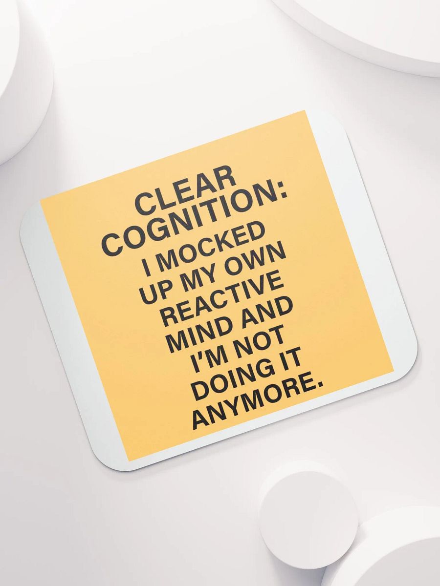 Clear Cognition Mouse Pad in Goldenrod product image (7)