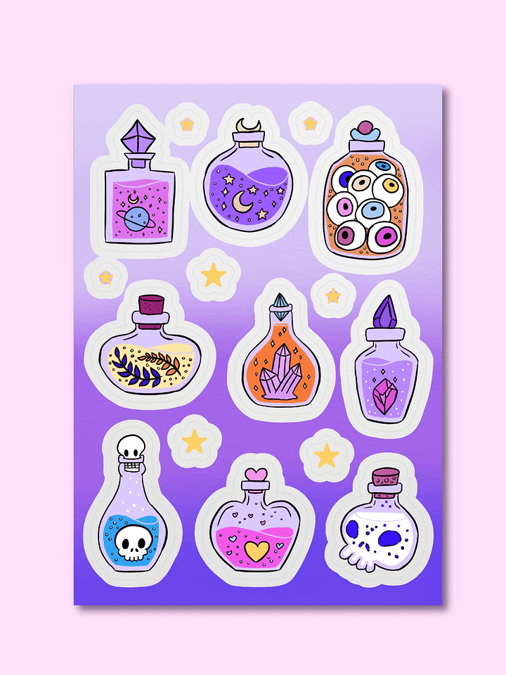 Mystic Potion Bottle Sticker Sheet Set product image (1)