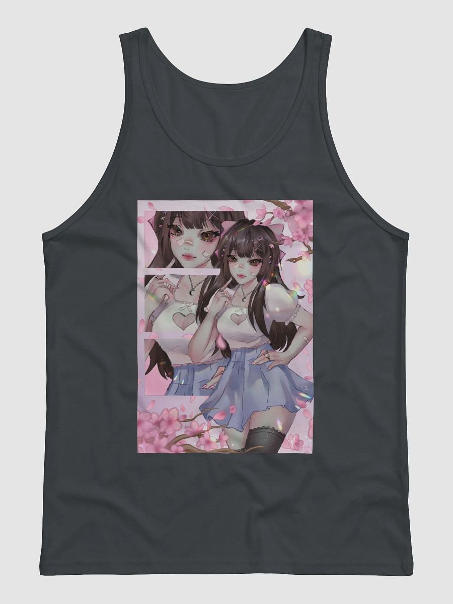 hime blossoms - men's distressed tank top ❀ product image (1)