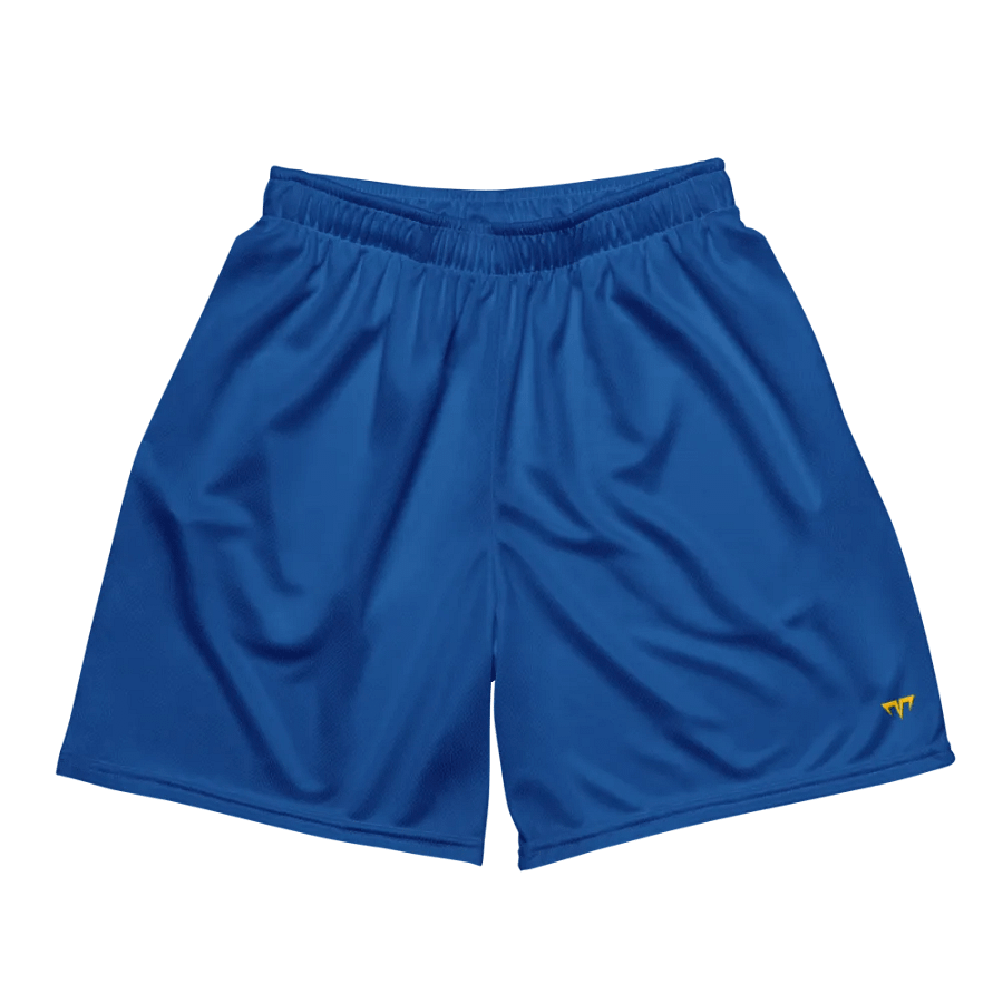 Unisex Activewear - Jersey Shorts Royal Blue - Printed Gold Logo product image (1)