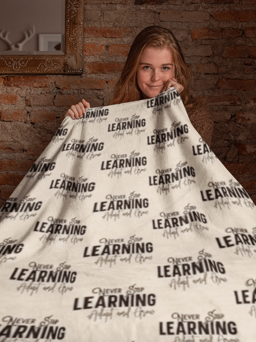 Never Stop Learning Blanket product image (1)