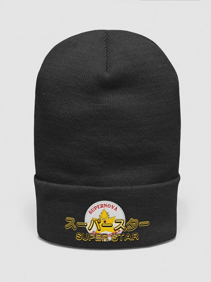 Supernova Super Star Yupoong Cuffed Beanie Black product image (1)