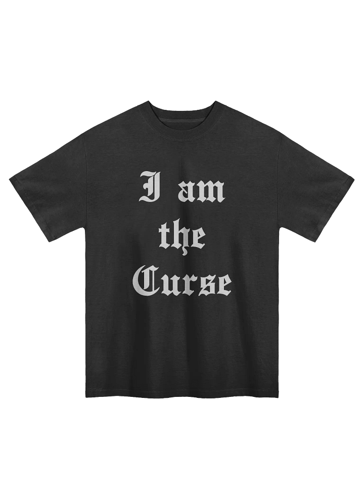 I Am The Curse Faded Oversized T shirt product image (1)
