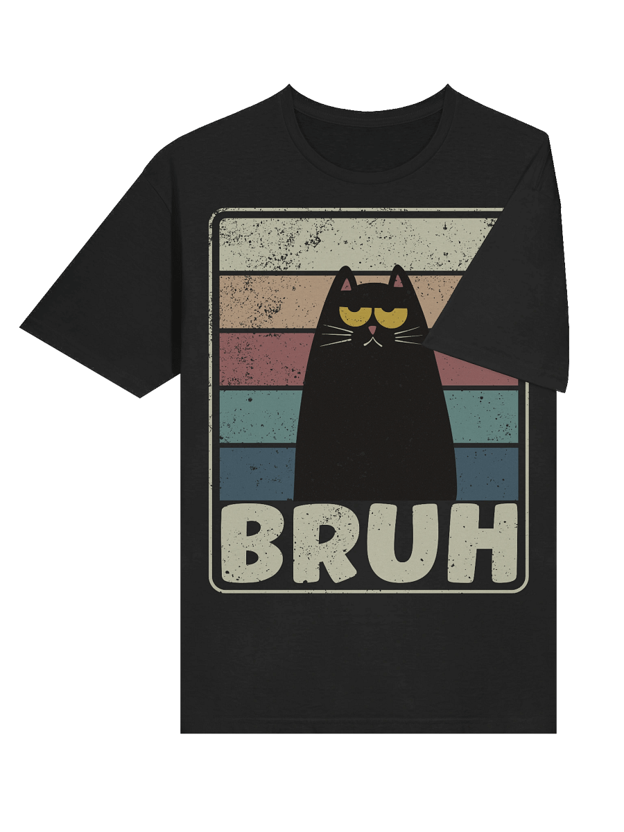 BRUH Cat Cartoon Retro T-Shirt product image (33)