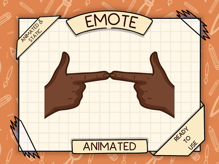 🙋🏿‍♀️ UWU FINGERS – Animated Emote 🥺👉👈 product image (1)