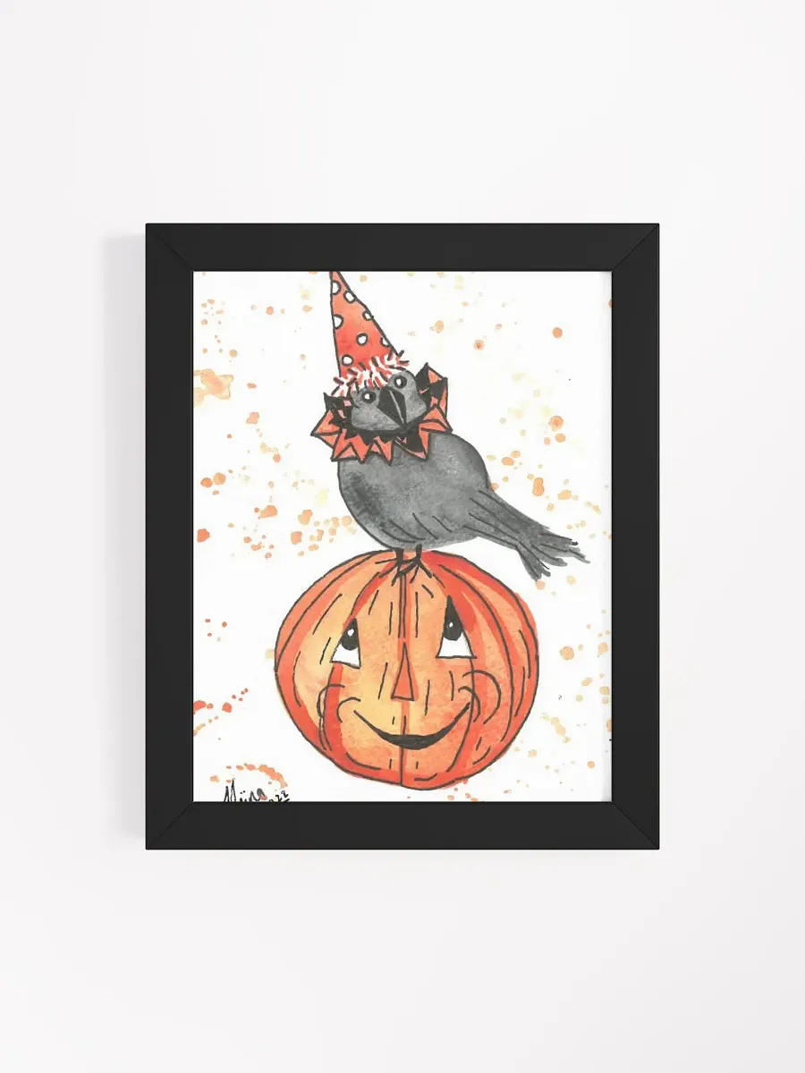 Vintage Halloween Crow Framed Print product image (15)