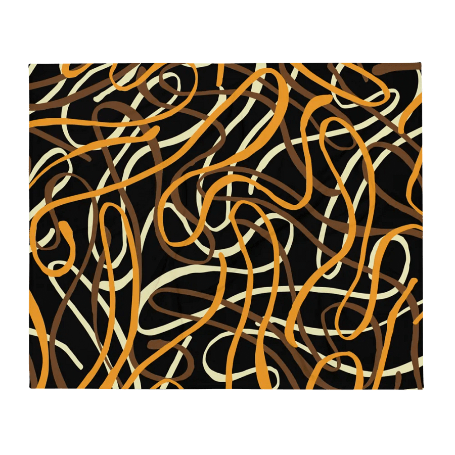 Shoestring Abstract Design Throw Blanket product image (2)
