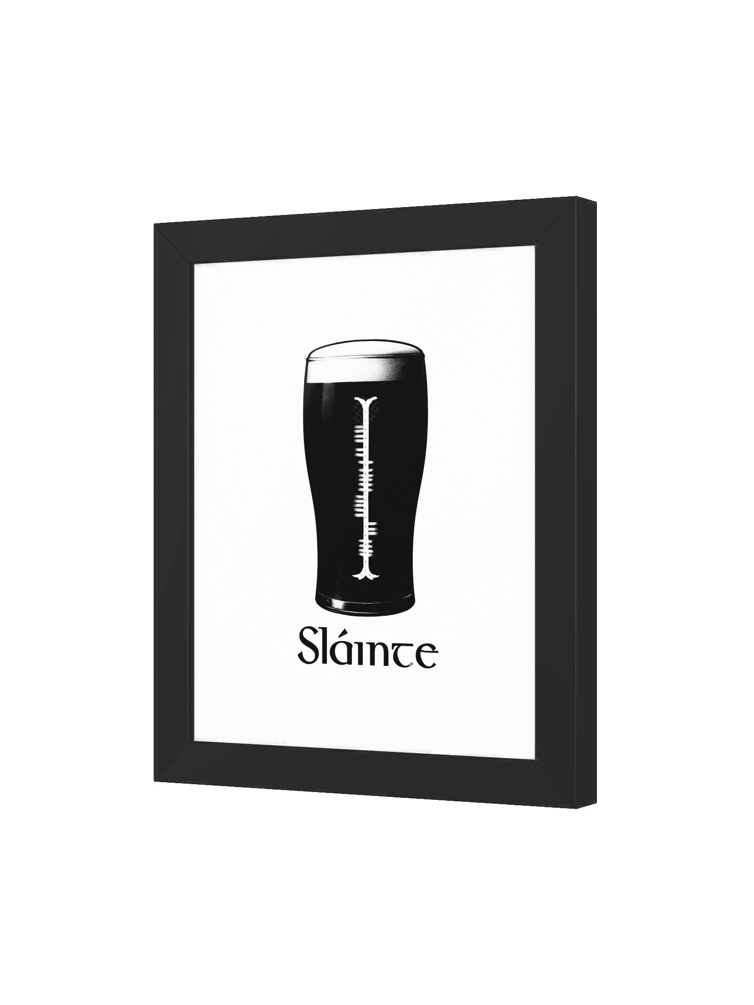 Sláinte – Celtic Health & Cheers Ogham Framed Art Print product image (18)