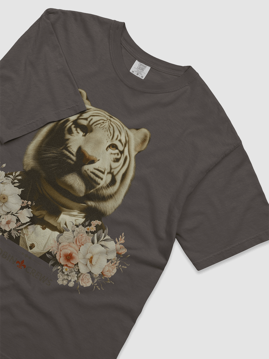 White Tiger Floral T Shirt Vintage Animal product image (3)