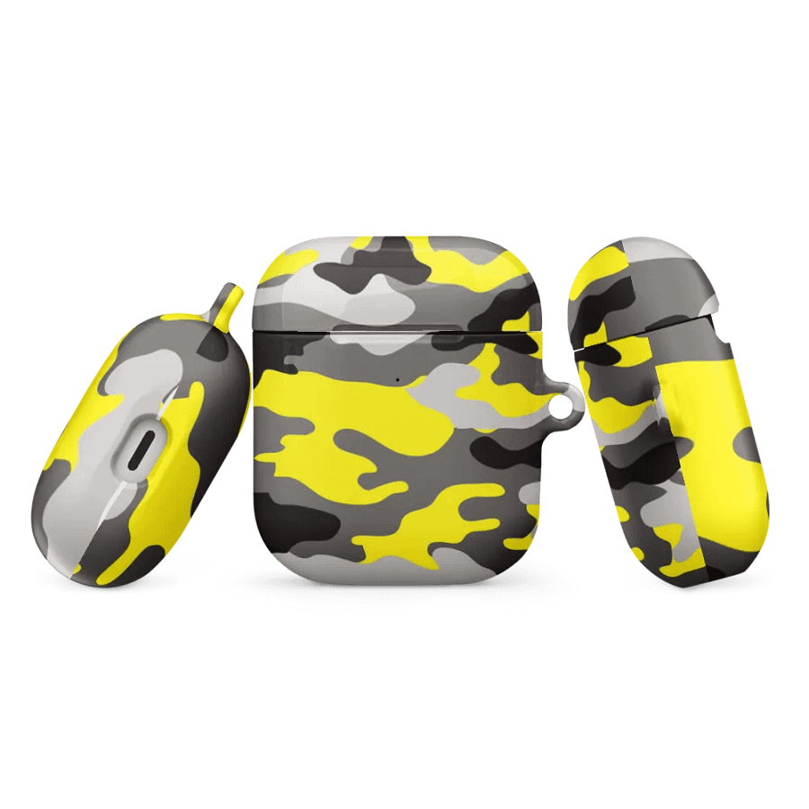 Yellow Camo AirPod Case product image (9)