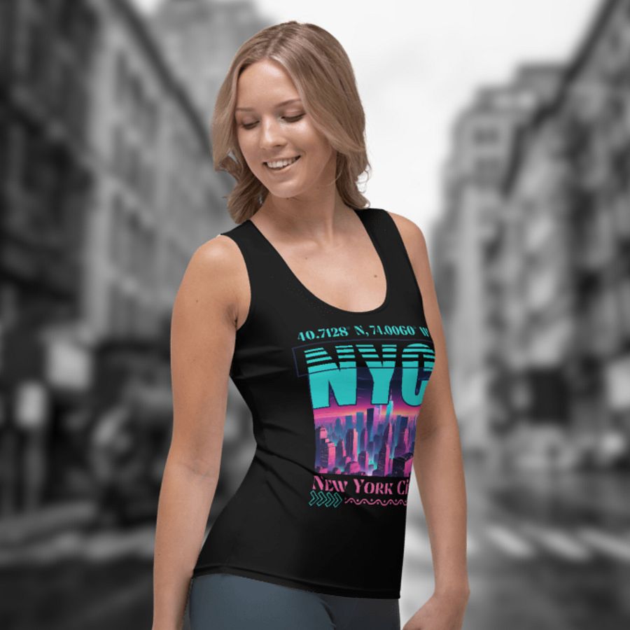 NYC New York City Graphic All Over Print Tank Top product image (3)