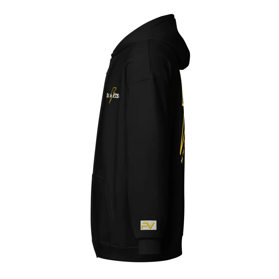 YELLOW BE A VIBE BOLT ZIP-UP product image (4)