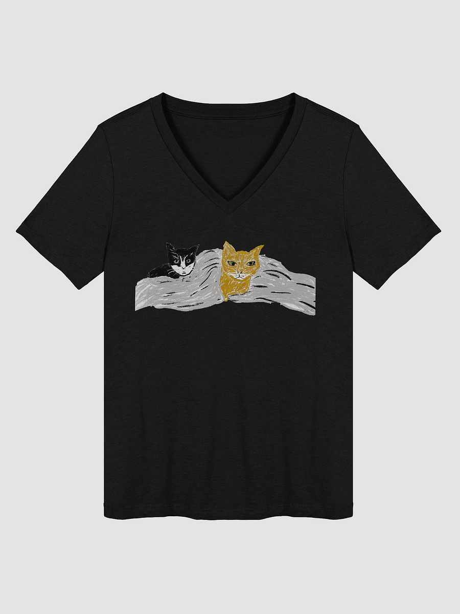 The Kitties Relaxed V-Neck Tee product image (15)