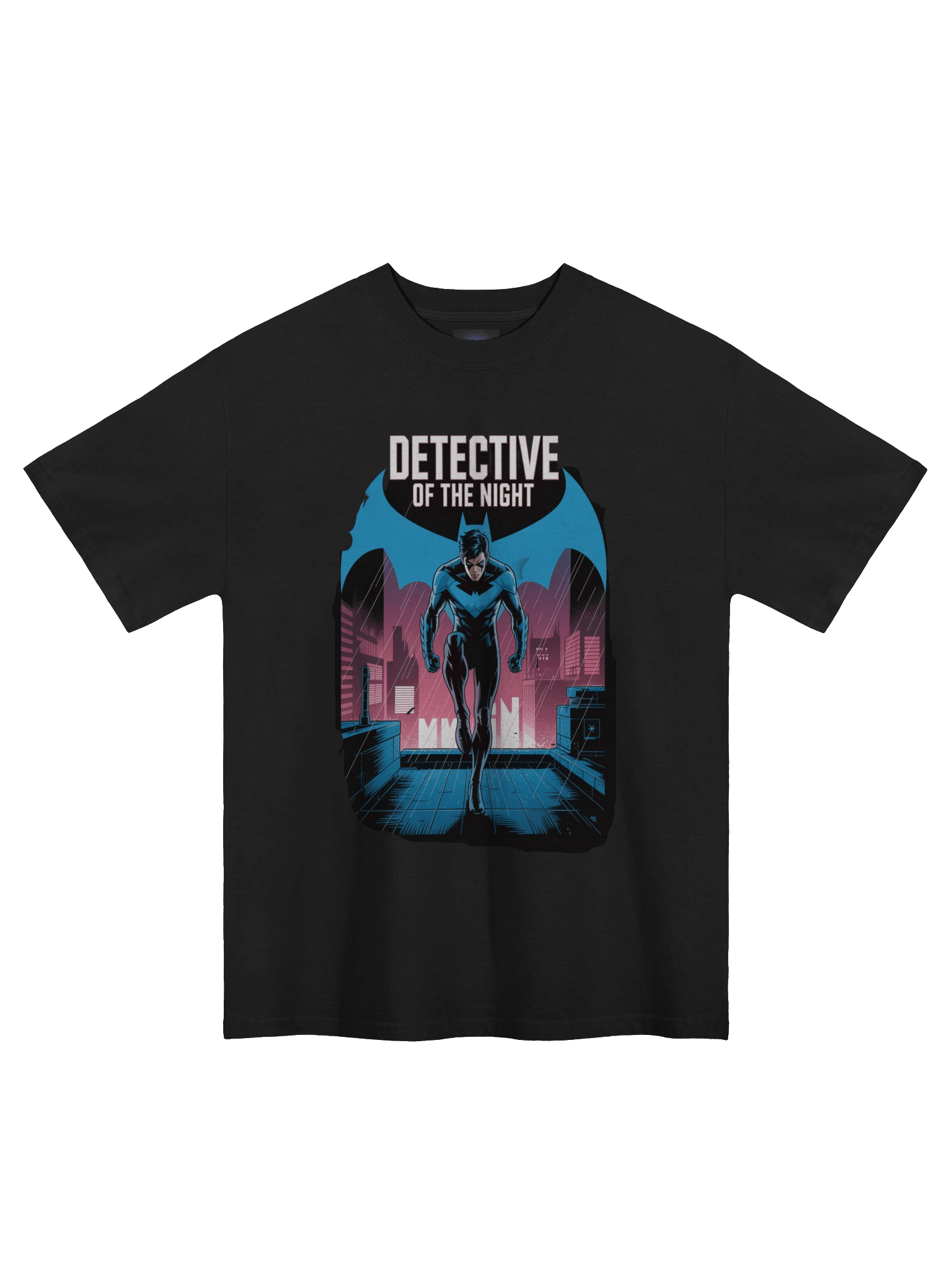 Nightwing Detective of the Night Oversized Faded T-Shirt product image (3)