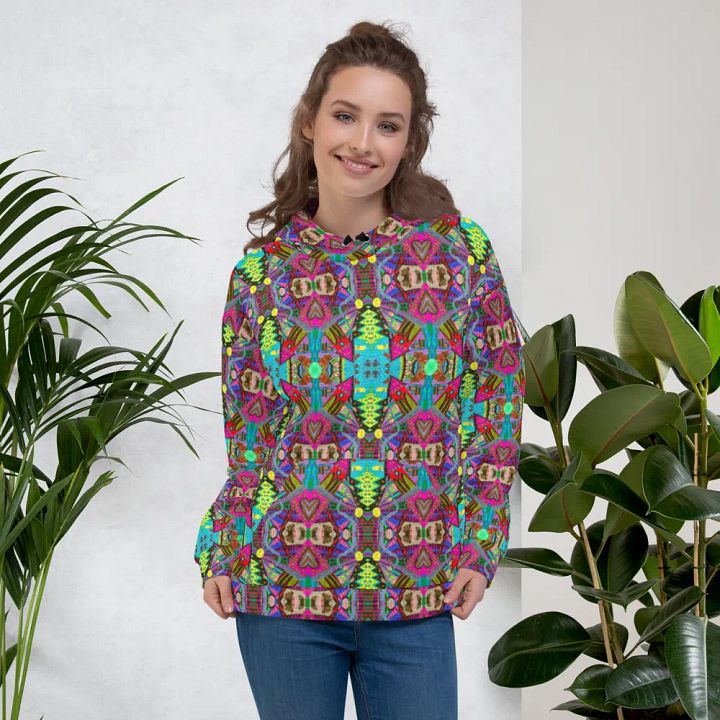 Abstract Doodle Art Tower Moment Unisex Pull Over Hoodie product image (1)