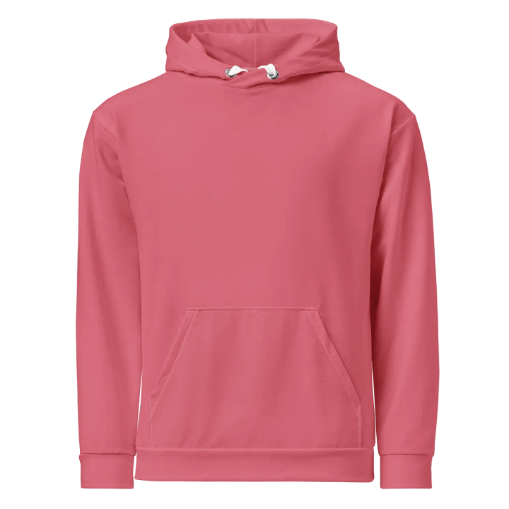 Plain Muted Rosy Pink Light Summer Unisex Recycled Polyester Heavyweight Premium Hoodie by Treasure Pie product image (1)