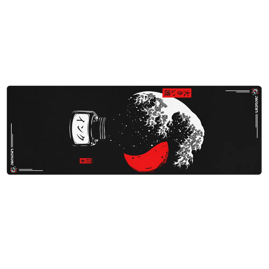 White Kanagawa's wave Japanese Ink - Yoga Mat product image (7)