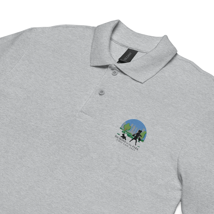 2024 National Specialty Gildan Embroidered Unisex Pique Polo in White or Grey product image (2)