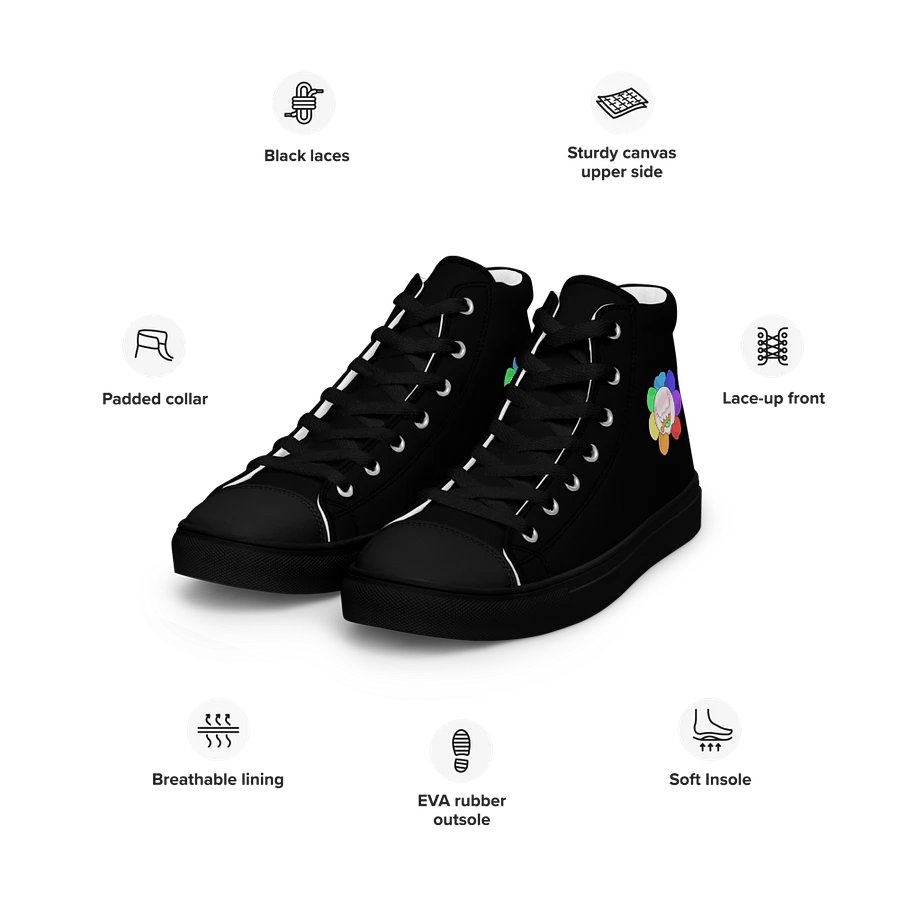 Black Flower Sneakers product image (18)