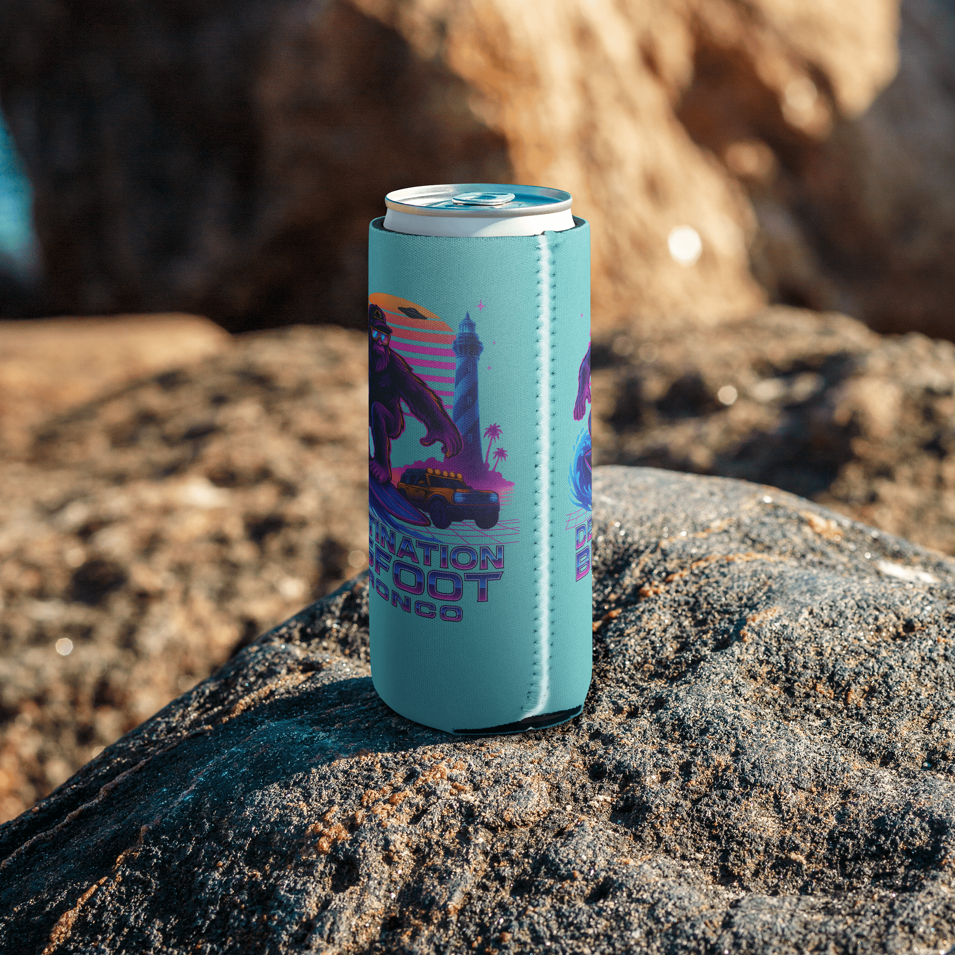 THE SYNTHWAVE SIPPER (TEAL) 12OZ REGULAR OR 12OZ SLIM COOZIE product image (16)