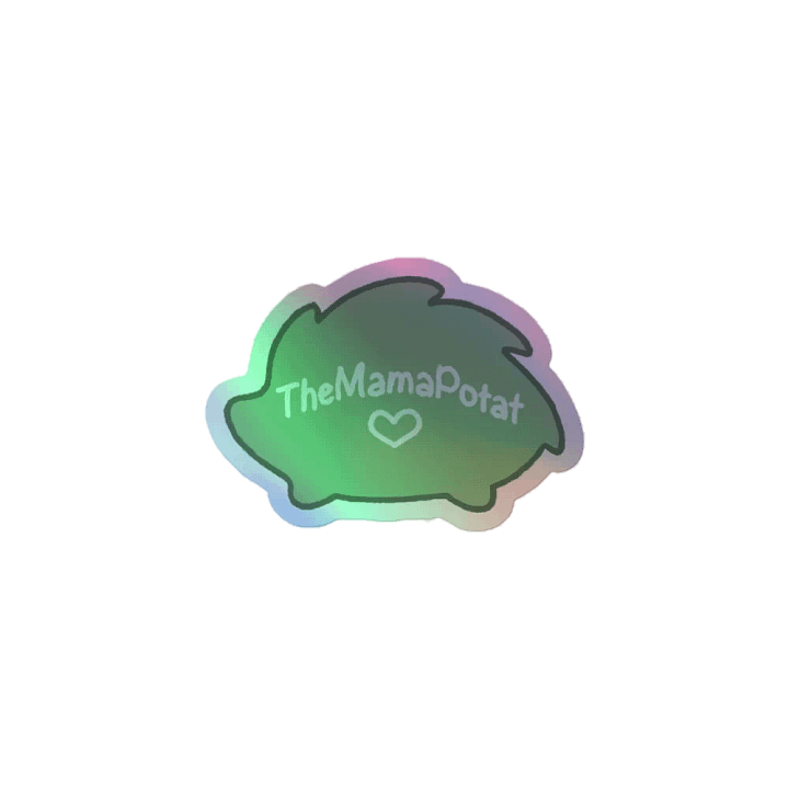 TheMamaPotat Logo Holographic Sticker product image (1)