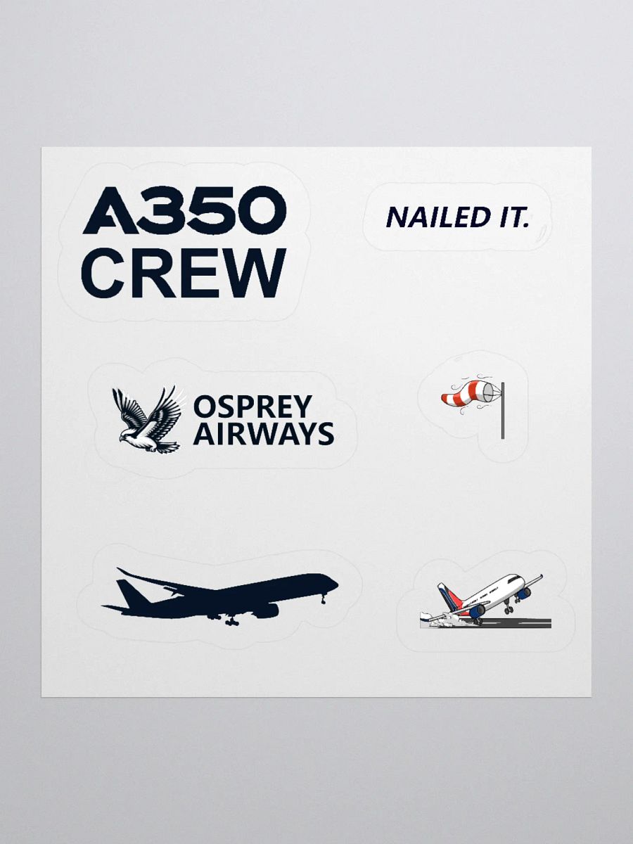 A350 Crew Sticker Set product image (2)