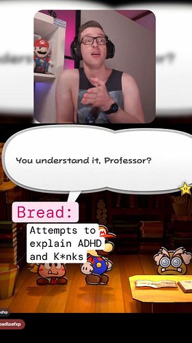 Casually attempting to educate on adhd and k*nks when GLaDOS pipes up to shut me up 🤣

#twitch #adhd #kink #linkinbio #paperm...