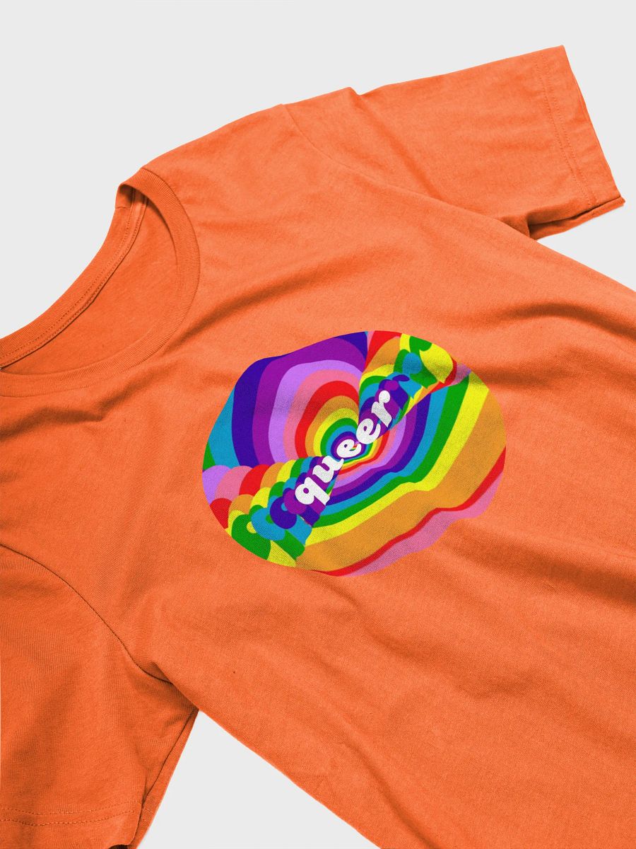 swirly queer t-shirt product image (3)