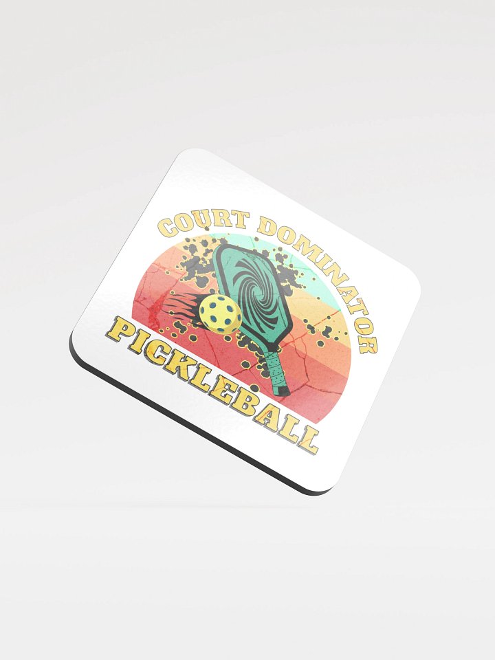 Court Dominator Pickleball Artistic Paddle Coaster product image (2)